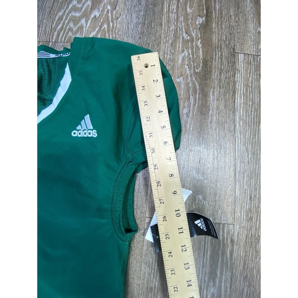 Adidas Football Jersey Men Medium Green Rugby Practice Athletic Blank A1 Stock J